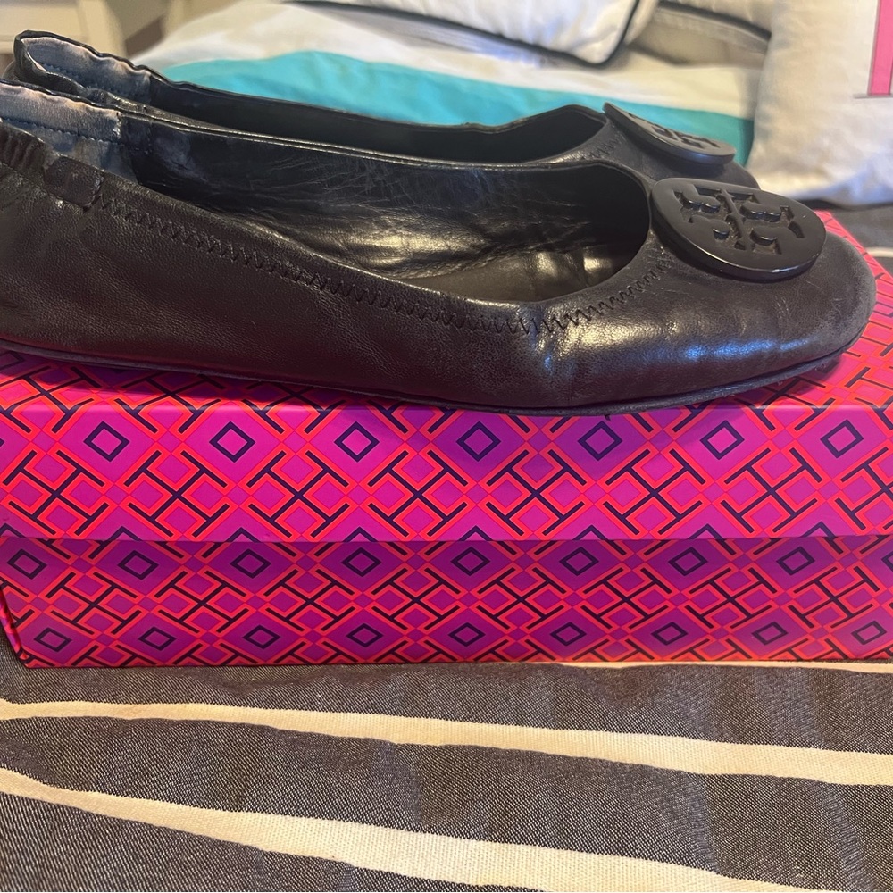 Black Tory Burch Miller Ballet Flats